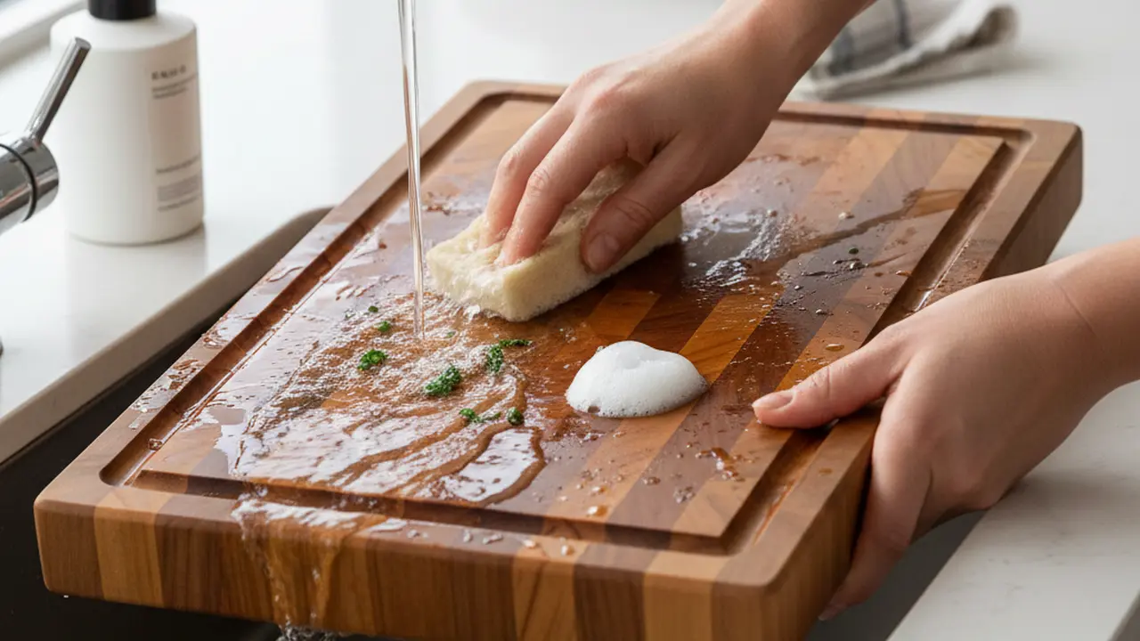 Tips merawat talenan kayu supaya awet (Foto: Gemini AI)