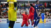 Gol-gol Timnas Futsal Indonesia itu dicetak Evan Soumilena (8'), Brian Ick (22', 27'), Rio Pangestu (33') dan Firman Adriansyah pada menit 38. (Dok Federasi Futsal Indonesia)