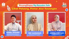 Acara BincangShopee Big Ramadan Sale: Lihat Peluang, Pintar Atur Keuangan. (Foto: Istimewa)