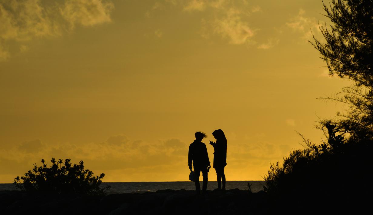 Foto Panorama Indah Sunset Di Pantai Lhoknga Aceh Global Liputan6 Com