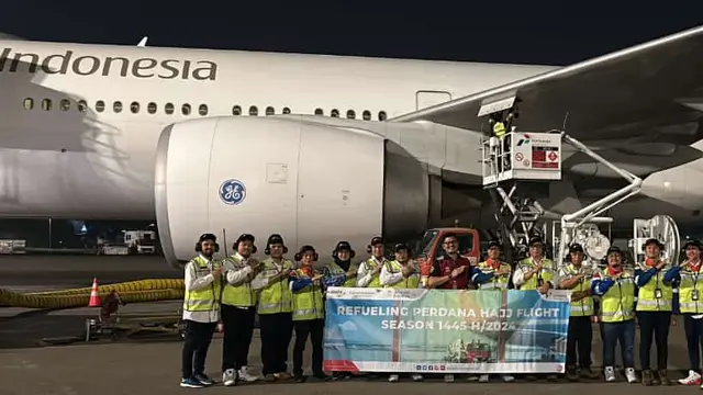 Pertamina Patra Niaga menjamin ketersedian dan kelancaran stok Avtur di Aviation Fuel Terminal (AFT) untuk mendukung ibadah haji. (Foto: Pertamina)