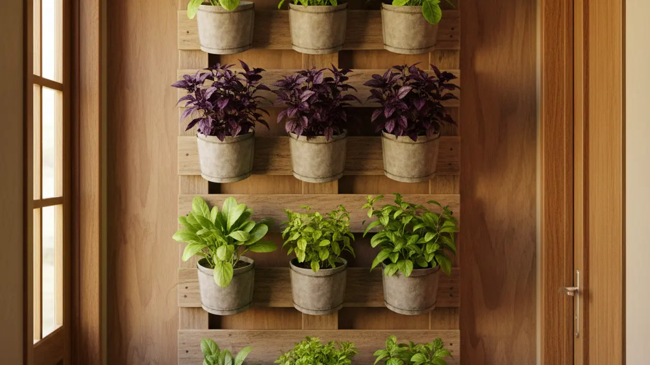Desain Kebun Sayur Mini di Lorong Rumah by gemini