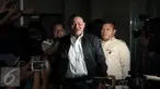 Anggota Badan Legislasi DPRD DKI Jakarta, M Sangaji usai menjalani pemeriksaan KPK, Senin (11/4) Sangaji diperiksa sebagai saksi tersangka M Sanusi dalam kasus dugaan suap pembahasan Raperda terkait reklamasi Teluk Jakarta. (Liputan6.com/Helmi Afandi)