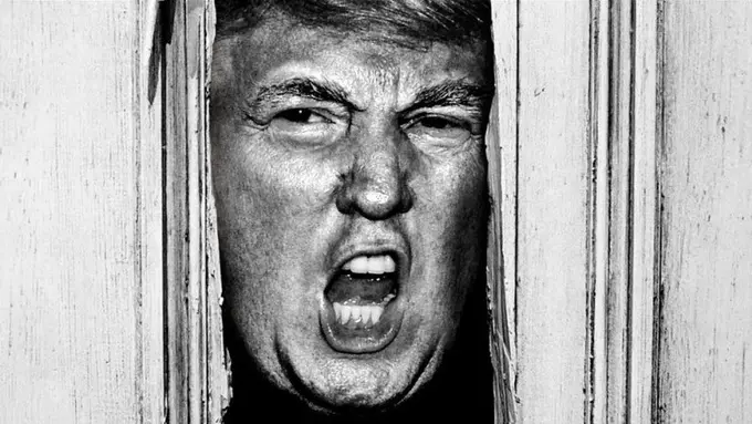 Begini Jika Adegan Film Horror Diganti Wajah Donald Trump