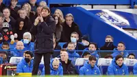 Chelsea mendominasi jalannya pertandingan dengan penguasaan bola mencapai 64 persen berbanding 36 persen milik Tottenham Hotspur. (AFP/Justin Tallis)