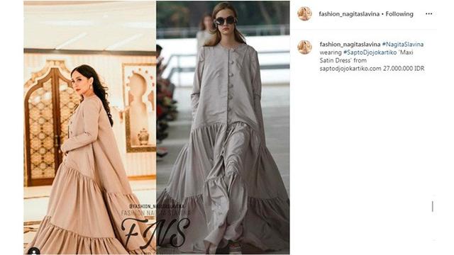 7 Inspirasi Busana Lebaran Ala Nagita Slavina, Simpel dan Elegan