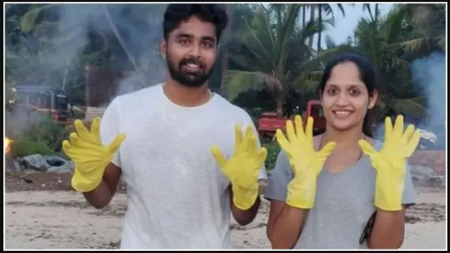 Bukan Berbulan Madu, Pengantin Baru di India Pilih Bersihkan Pantai