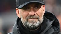 Ekspresi pelatih Liverpool, Jurgen Klopp saat laga putaran keempat Piala FA melawan Norwich City di Anfield, Liverpool, Inggris, Minggu (28/01/2024). (AFP/Paul Ellis)