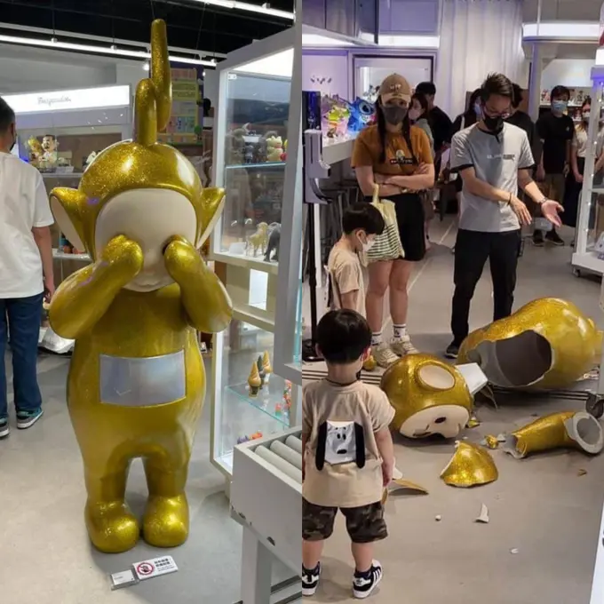 Bocah Tak Sengaja Pecahkan Patung Teletubbies Seharga Rp98 Juta, Berujung Ganti Rugi