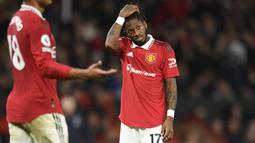 Kompatriot Casemiro di MU yakni Fred juga mendapatkan panggilan dari Tite. Permainan Fred perlahan mulai bersinar dibawah asuhan Erik Ten Hag. Sejauh ini, pemain berusia 29 tahun itu sudah 15 kali bermain dan mencetak satu gol bersama Setan Merah. (AFP/Oli Scarff)