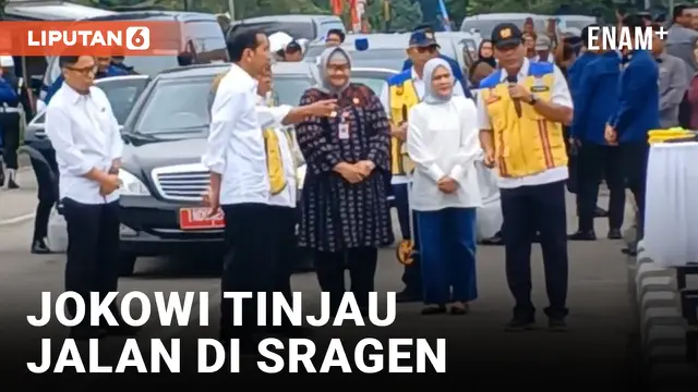 Jokowi Tinjau Perbaikan Jalan di Sragen yang Habiskan Dana APBN Tahun 2023 Senilai Rp204 Miliar