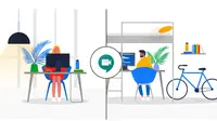 Ilustrasi Google Meet. Kredit: Google