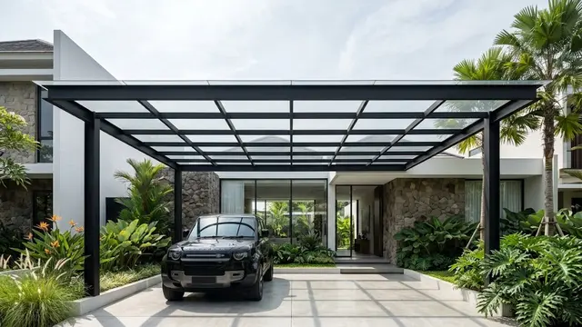 Material Atap Transparan yang Cocok untuk Carport Industrial