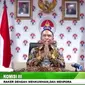 Menteri Pemuda dan Olahraga Republik Indonesia (Menpora RI) Zainudin Amali mengikuti rapat kerja dengan Komisi III DPR RI secara virtual Senin (5/10).