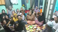 Syukuran kemenangan digelar oleh relawan sanak Gibran di Banjarmasin. (Ist)