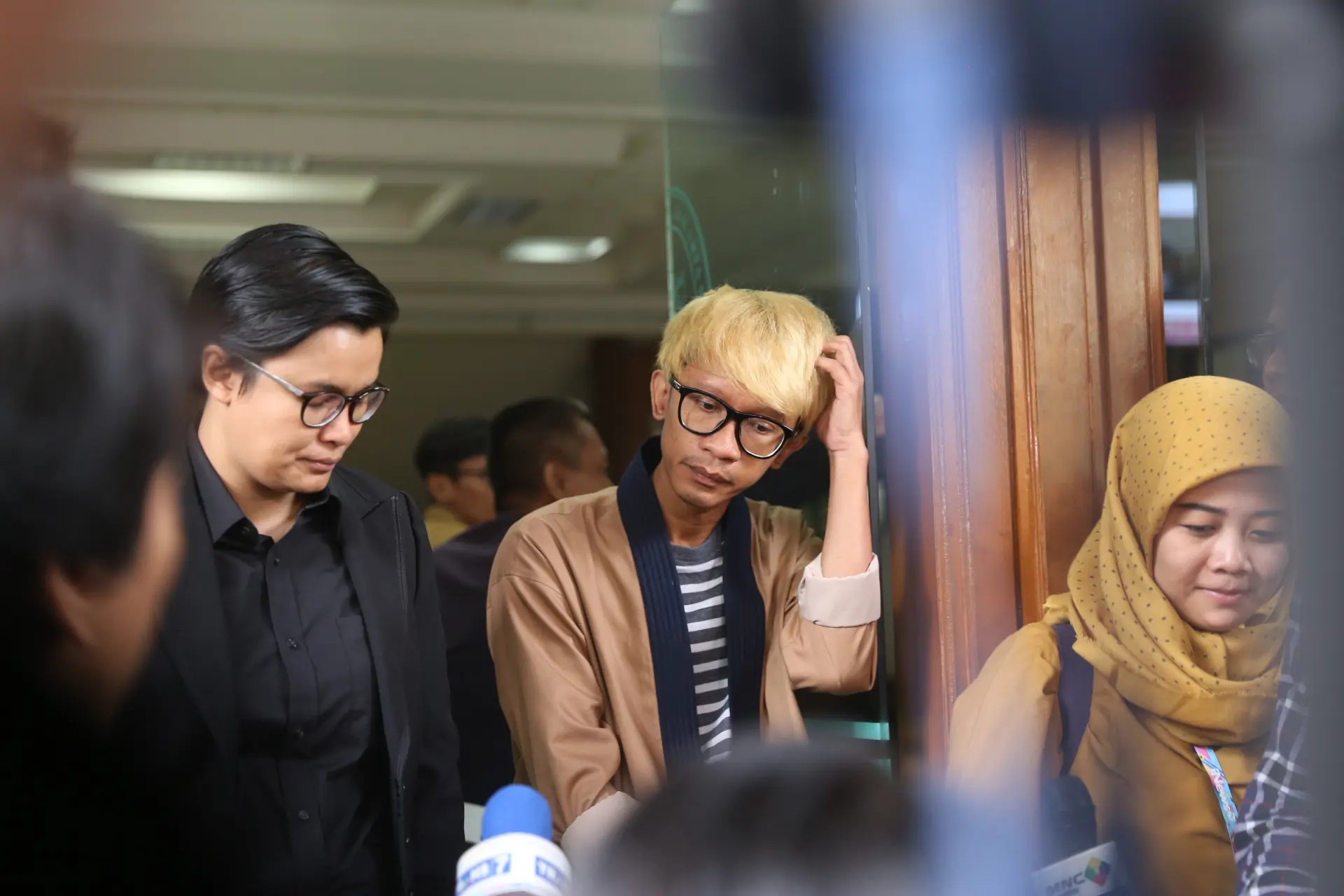 Aming jalani sidang perdana perceraian dengan Evelyn. (Nurwahyunan/Bintang.com)