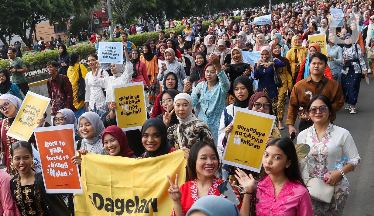 Pesan-pesan yang mereka bawa berisi tentang keberanian, mimpi, dan kemandirian. (Liputan6.com/Herman Zakharia)