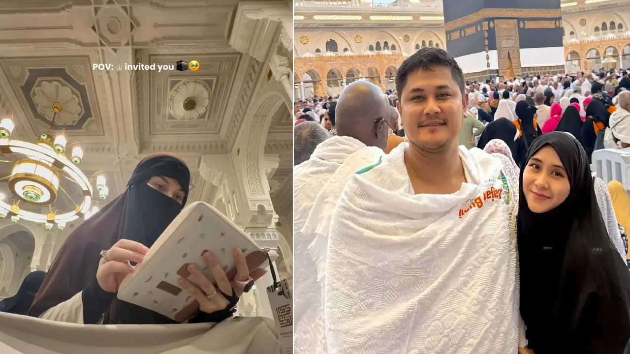 Inspirasi Outfit Artis Perempuan Indonesia Jalani Ibadah Haji 2025, Anggun dan Syar’i