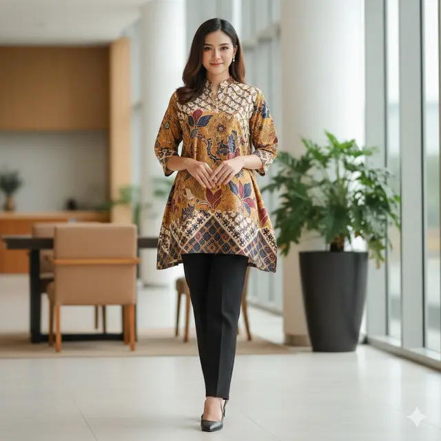 Model Atasan Batik Buat Kerja untuk Wanita Karir