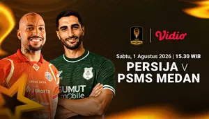 Jadwal Persija vs PSMS Medan - Piala Presiden: Peluang Persija Masih Terbuka di Vidio