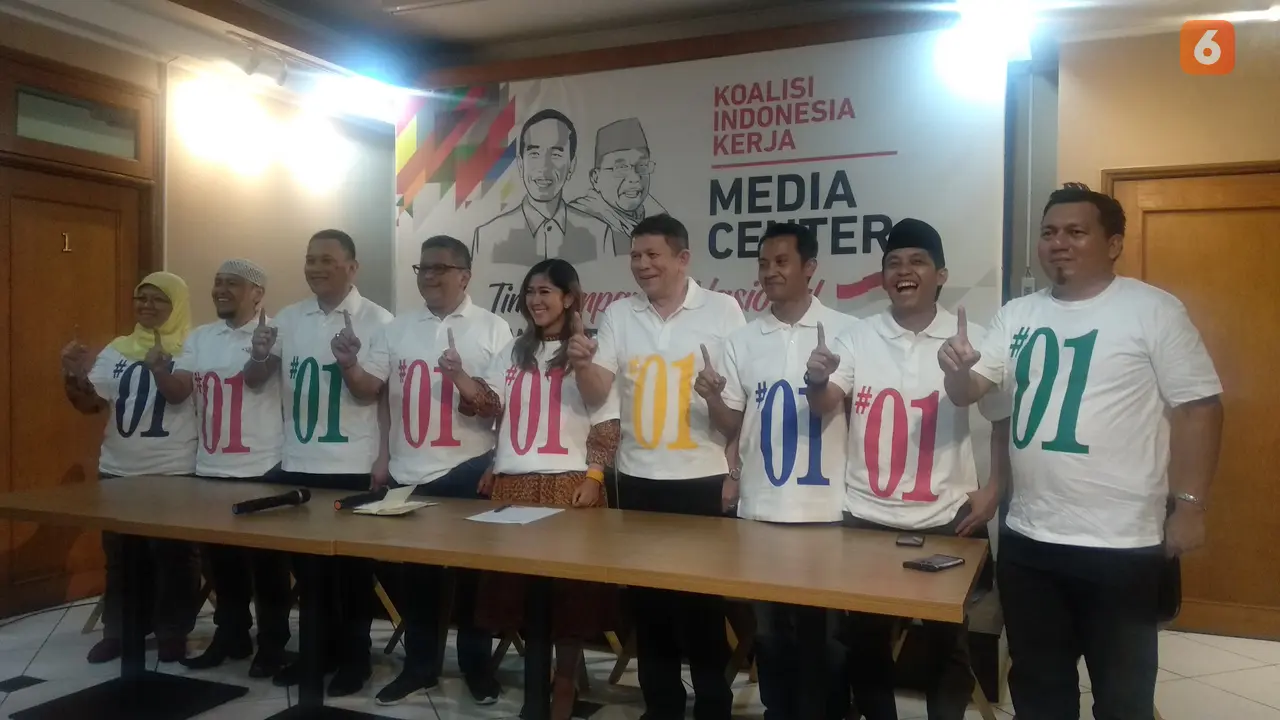 Tim Kampanye Nasional (TKN) Koalisi Indonesia Kerja (KIK). (Liputan6.com/Putu Merta)