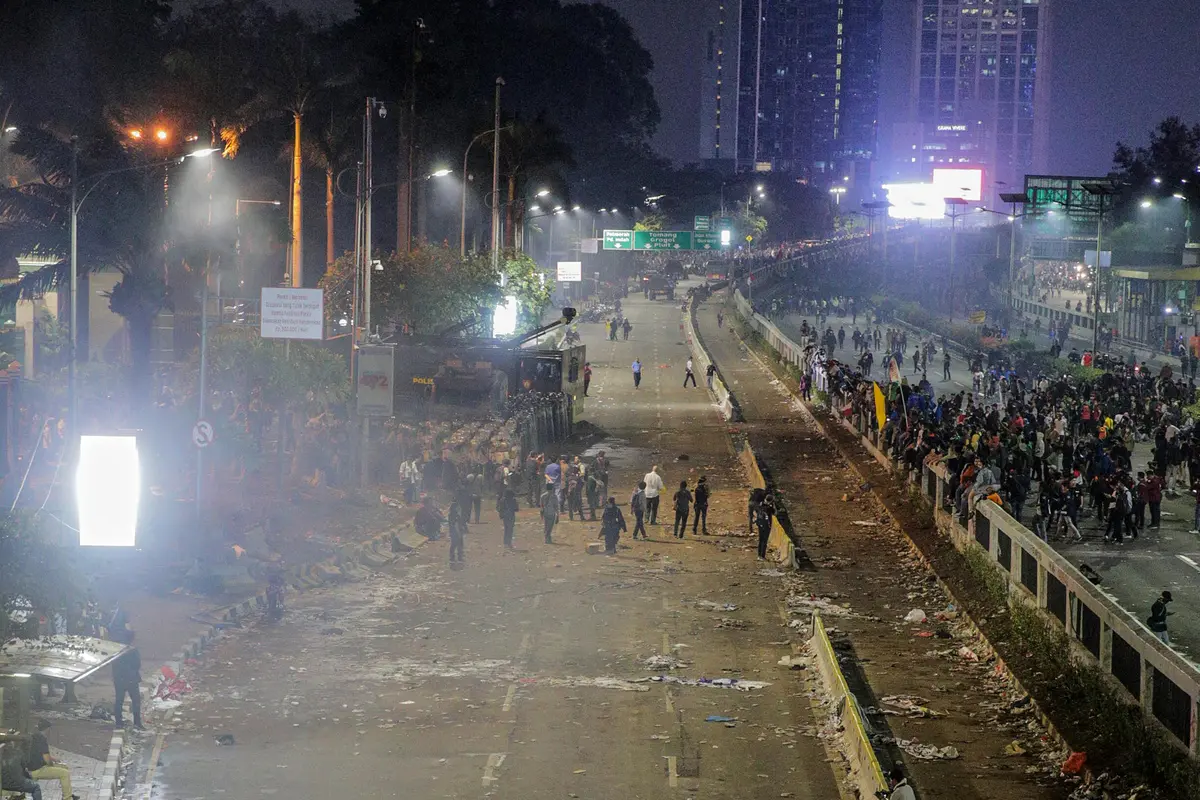 Pasca Demo Mahasiswa, Begini Kondisi di kawasan Jalan Depan DPR