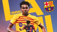 Barcelona - Ilustrasi Lamine Yamal (Bola.com/Adreanus Titus)