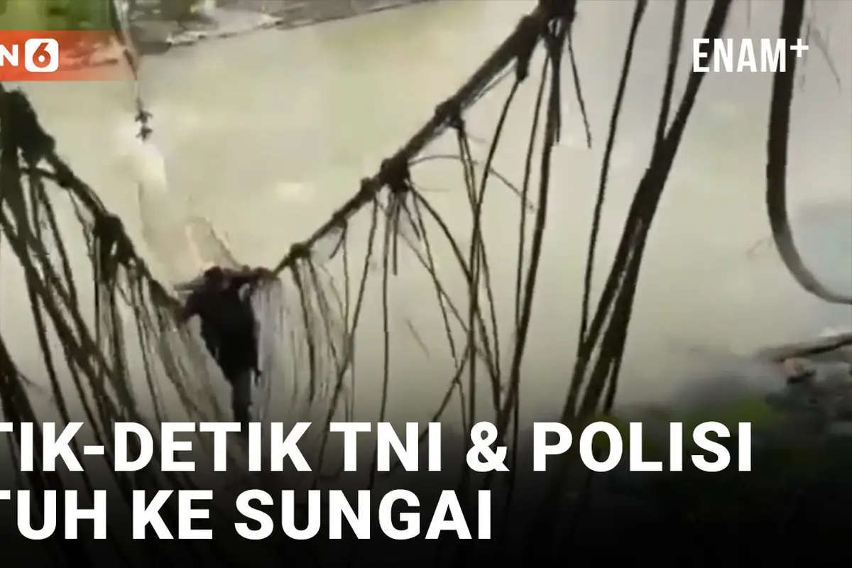 Jembatan di Papua Pegunungan Putus, 4 Anggota TNI dan Polri Jatuh ke Sungai