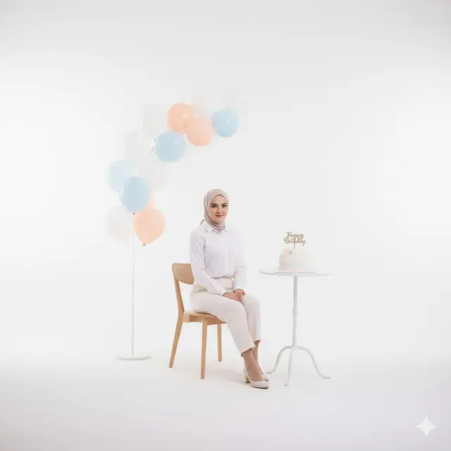 7 Ide Prompt Birthday Photoshoot di Gemini AI, Hasil Estetik ala Studio Profesional