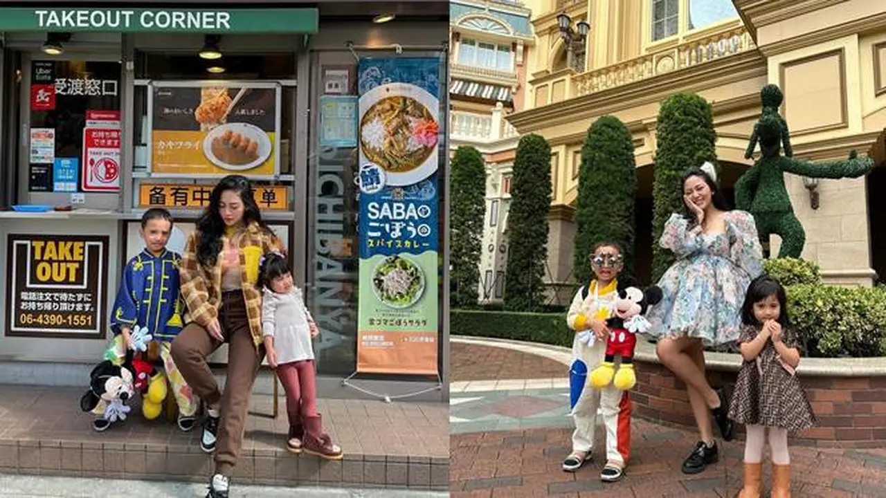 7 Potret Seru Liburan Rachel Vennya Ke Jepang, Seru Ajak Buah Hati