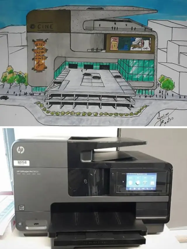 Pria Ini Buat Sketsa Bangunan Terinspirasi Dari Benda Di Sekitar, 6 Hasilnya Bikin Takjub. (Sumber: Instagram/felipedecastro.arq)
