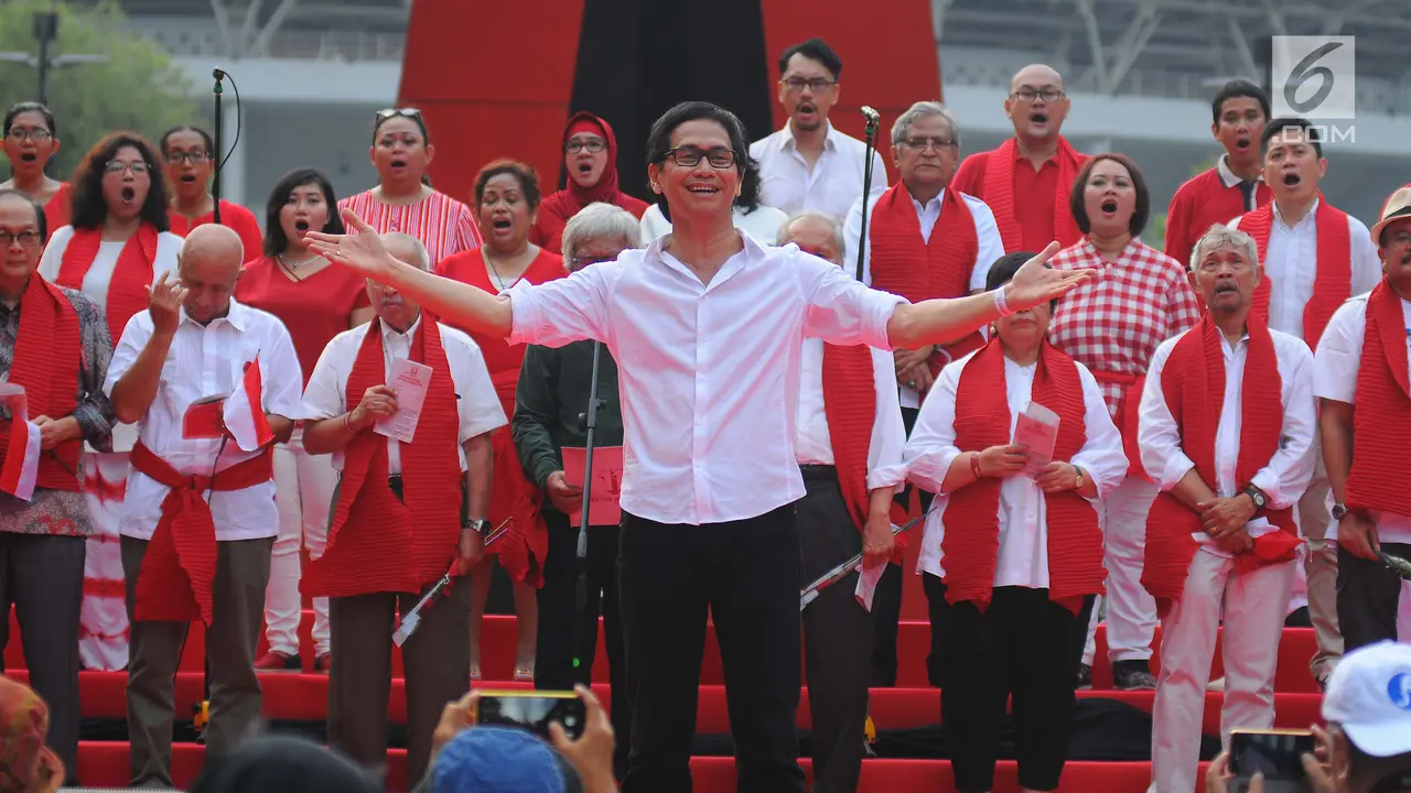 Sejumlah Tokoh dan Artis Deklarasi Indonesia Bangkit di GBK