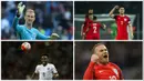 Pelatih Inggris,  Roy Hodgson, sudah mengumumkan skuat Inggris untuk Piala Eropa 2016. Berikut prediksi pemain inti pasukan The Three Lions. (AFP)