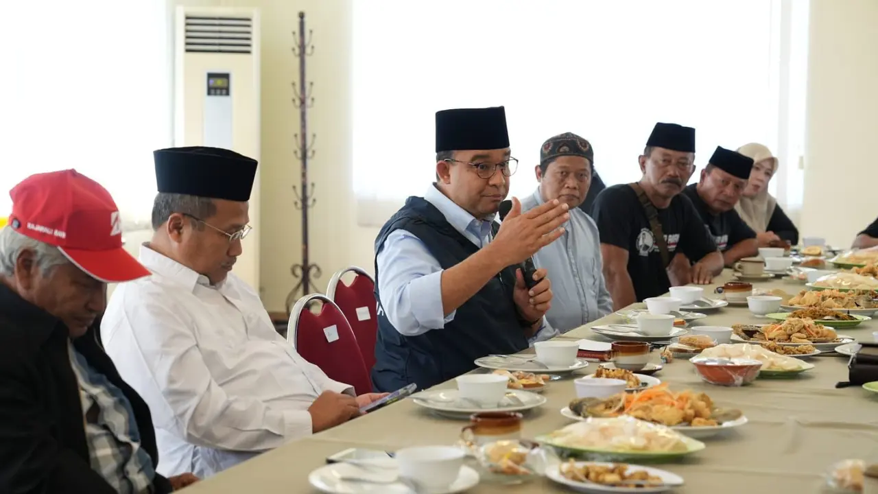 Bakal Calon Presiden (Capres) dari Koalisi Perubahan untuk Persatuan (KPP) Anies Baswedan, melakukan pertemuan dengan perwakilan Tokoh Masyarakat dan Ulama dari Kabupaten Temanggung, Jawa Tengah.