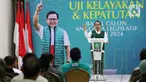 Ketua Umum Partai Kebangkitan Bangsa (PKB) Muhaimin Iskandar memberi sambutan sekaligus membuka kegiatan Uji Kelayakan dan Kepatutan (UKK) Bakal Calon Legislatif (Bacaleg) PKB di Kantor DPP PKB, Jakarta, Selasa (21/2/2023). DPP PKB menggelar Uji Kelayakan dan Kepatutan (UKK) bagi Bacaleg DPR RI yang bakal maju dalam Pemilu 2024. (Liputan6.com/Angga Yuniar)