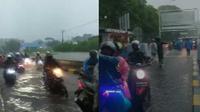 Direktur PT Jalan Tol Seksi Empat (JTSE), Ismail Malliungan mengatakan, pemotor masuk tol karena akses jalan mereka tidak bisa dilewati akibat banjir. (Liputan6.com/ Ist)