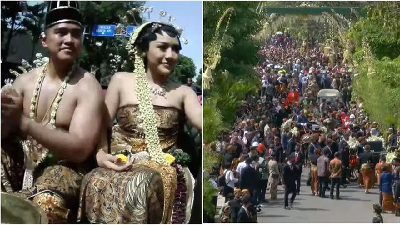 8 Potret Sambutan Warga Solo Saksikan Kirab Kaesang-Erina, Tumpah Ruah Penuhi Jalan