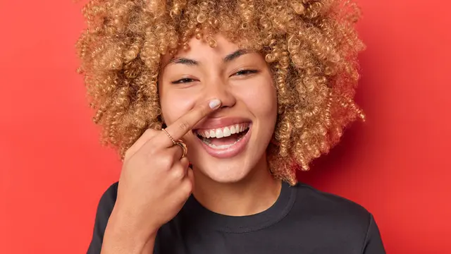 Ilustrasi hidung kedutan