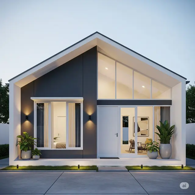 Desain Rumah Sederhana Ukuran 6x10 Meter.