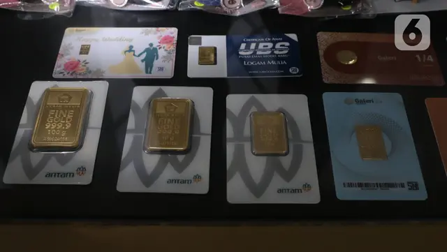 Rincian Harga Emas Senin