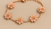 7 Pilihan Model Gelang Emas dengan Motif Flora, Bikin Tampilan Menawan