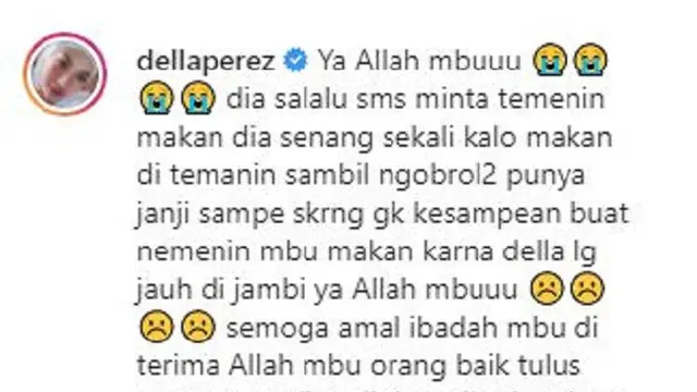 Della Perez - Rachmawati Soekarnoputri (Foto: Instagram/@dellaperez)