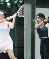 Davina Karamoy geluti olahraga tennis yang juga banyak diminati di kalangan selebriti [@davinaakaramoy]