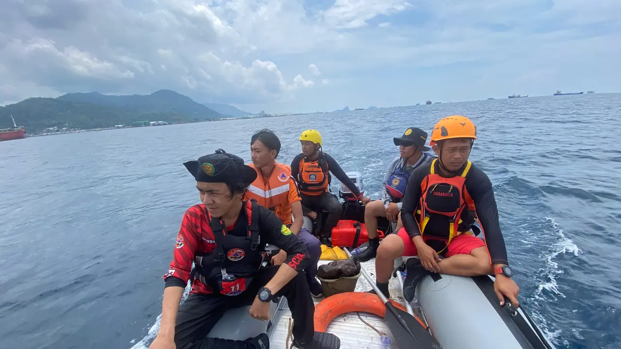 Hari ketujuh pencarian bocah tenggelam di Bandar Lampung. Foto (Basarnas Lampung)