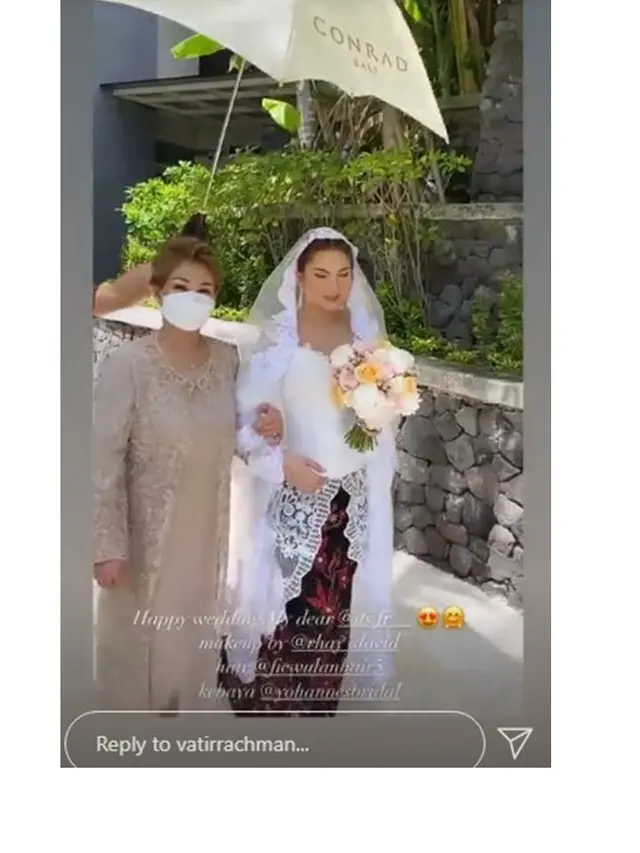 6 Momen Pernikahan Miller Khan dan Farina Rebecca, Digelar Tertutup di Bali