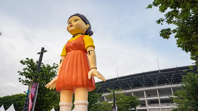 Red Light Green Light ala Squid Game di GBK. (dok. Netflix)