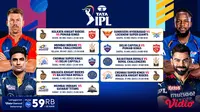 Jadwal Indian Premier League 2023 Live Vidio 8-14 Mei : Kolkata Knight Riders Vs Punjab Kings