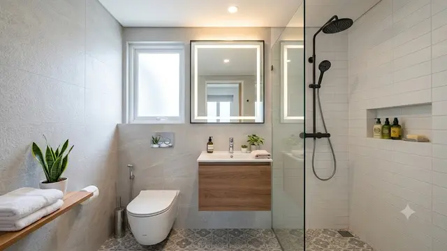 Inspirasi Kamar Mandi Kecil ala Hotel/AI Generated