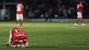 Hasil ini membuat Benfica tertahan di peringkat ketiga dengan raihan 66 poin. Mereka terpaut dua poin dari rival sekota, Sporting CP yang duduk di peringkat kedua klasemen sementara. (AFP/Filipe Amorim)