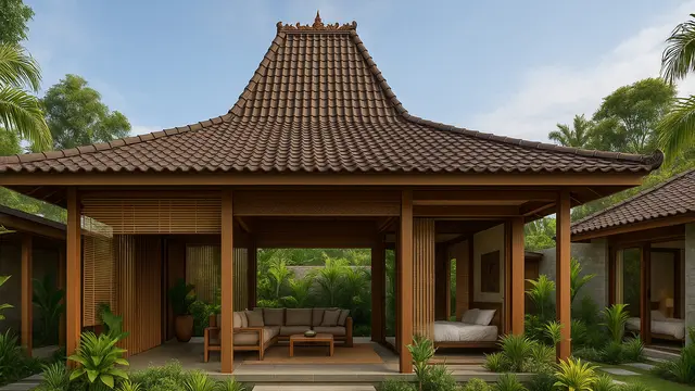 Rumah Joglo Untuk Inspirasi Hunian di 2025/ Ilustrasi gambar oleh AI